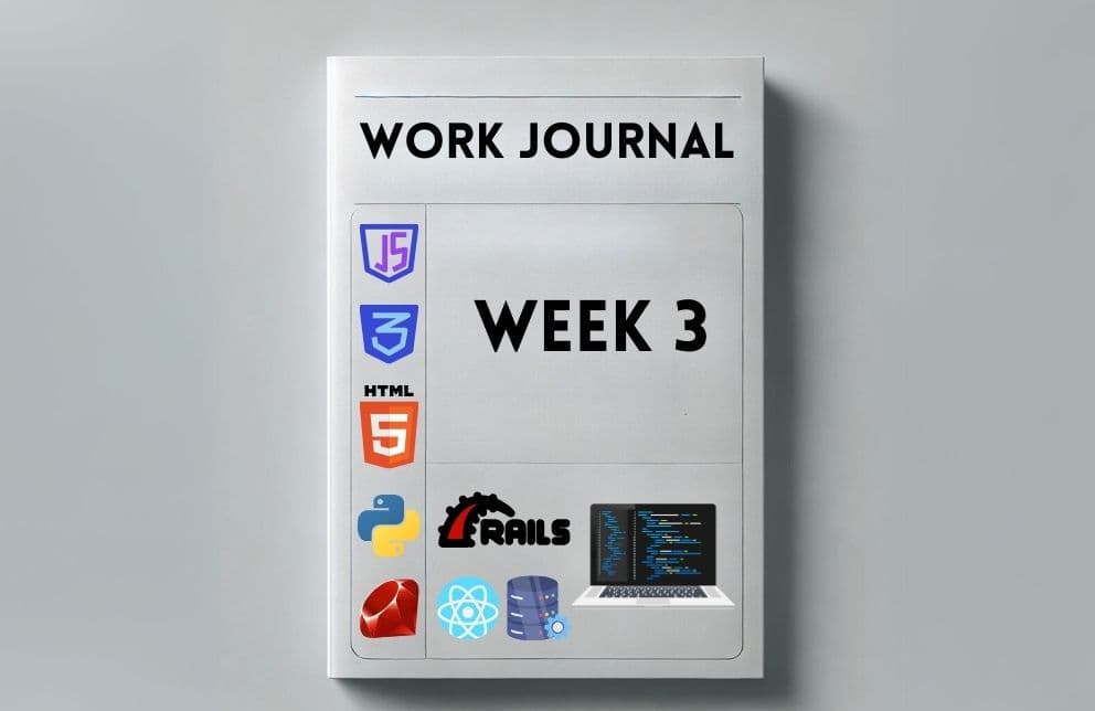 Work Journal - Week 12